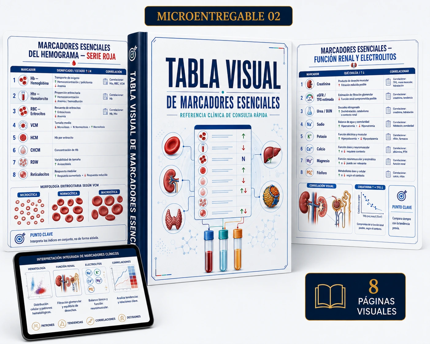 Mockup oficial de Tabla Visual de Marcadores Esenciales
